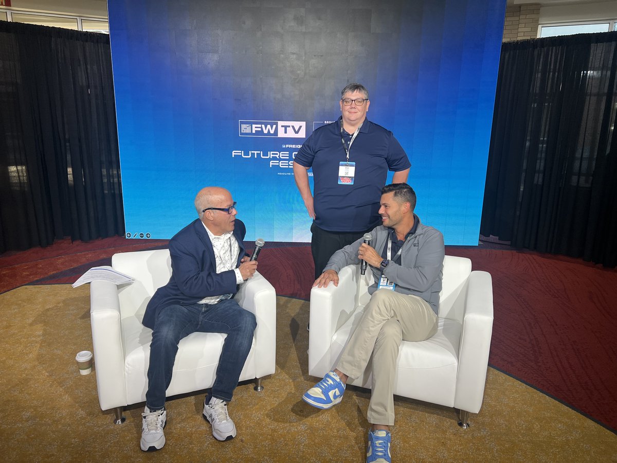 PegasusTRANSFLO's tweet photo. Don Everhart, Mario Duckett, Peter Jass, and Jay Mazur had a blast at FreightWaves F3. We've closed out our 2024 events with incredible connections and insightful discussions about how we can help companies with their 2025 goals. See you next year! 🎉

#Logistics #FreightWavesF3 https://t.co/FBhZDXljjt
