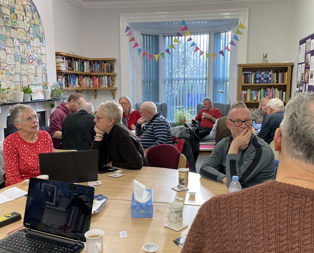 BethJohn64's tweet image. A great turnout for Tea &amp;amp; Tech today, thanks to our #volunteers and to @KeeleUniversity students for providing much needed #digitalsupport An important reminder, tea and chats are just as important as tech support ☕️😁 tackling #socialisolation and the #digitaldivide together!
