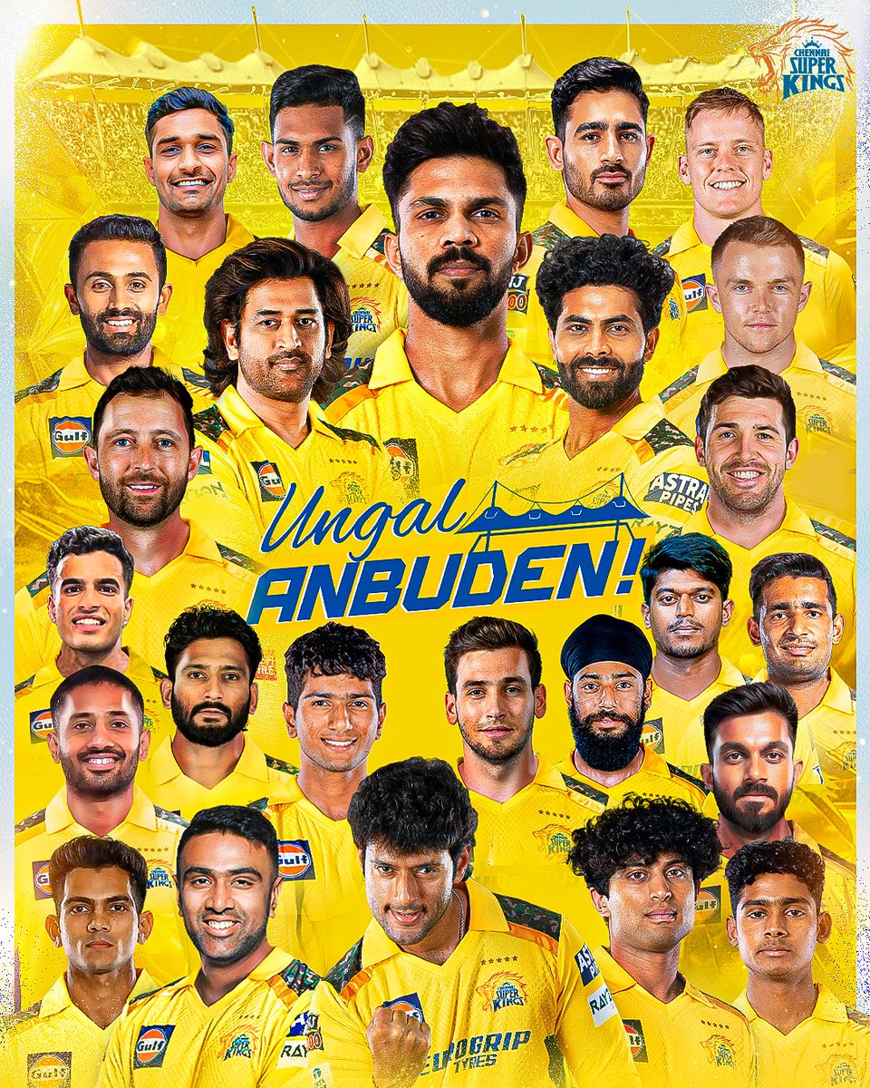 UNGAL ANBUDEN, 
The Pride of '25!  🦁

#WhistlePodu #Yellove #SuperAuction🦁💛