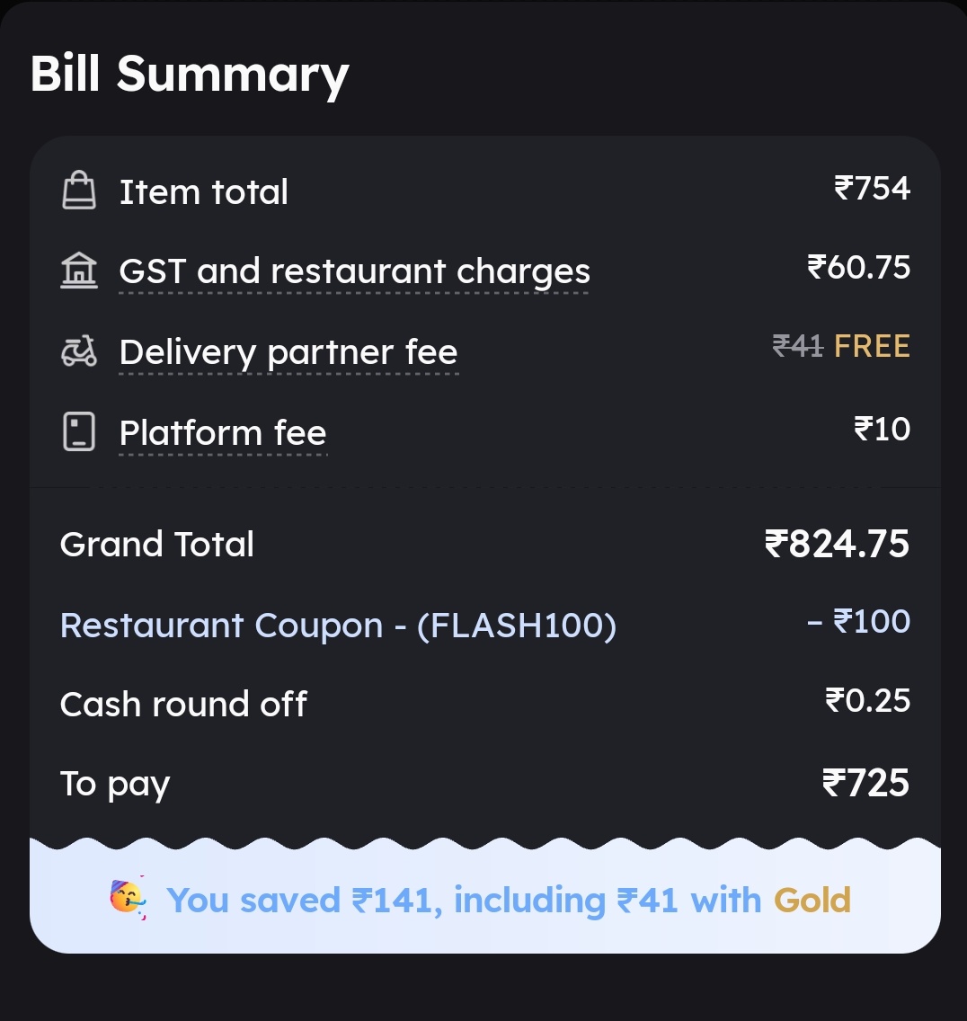 Bought sweets from Hariram Sweets for ₹580 in-store. On Zomato, the same costs ₹725 after discounts!
All this talk about "free delivery", "Gold membership" and "discounts," but feels like we’re being tricked with hidden charges.
<a href="/zomatocare/">Zomato Care</a> , care to explain?
<a href="/zomato/">zomato</a>