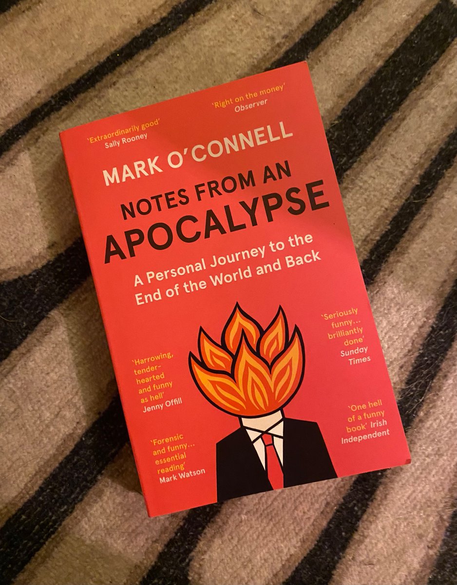 l had to research a lot of billionaires’ bunkers for the next novel and I toyed with the idea of doing a non-fiction thing too. I’m glad I didn’t because it would never have been as good as  @mrkocnnl‘a wise and worrying and darkly funny book