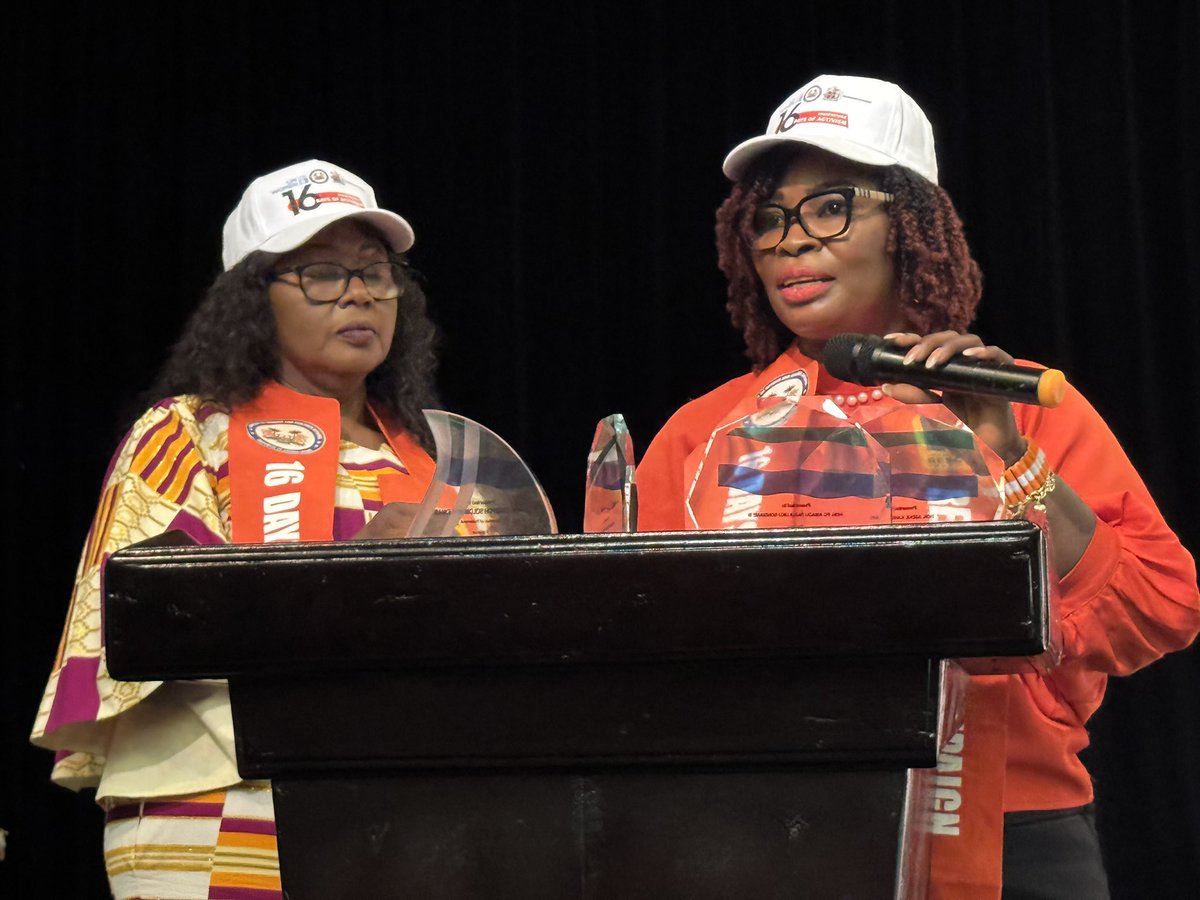 RainboInitiativ's tweet photo. The 16 Days of Activism Against GBV launched today with the “Real Man Campaign” by First Lady Dr. Fatima Maada Bio, urging men to respect, protect & uplift women. 🧡
#RealManCampaign #16DaysOfActivism https://t.co/0pVIfKSaki