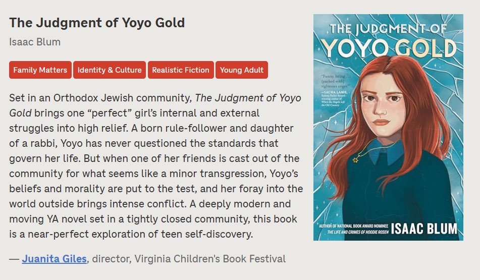 Talia Benamy (@taliabenamy) on Twitter photo An NPR Books We Love 2024 list? Don’t mind if we do!
<a href="/isaacblum_/">Isaac Blum</a> <a href="/PhilomelBooks/">Philomel</a> <a href="/PenguinClass/">Penguin Young Readers School & Library</a> <a href="/PenguinTeen/">Penguin Teen</a>
apps.npr.org/best-books/?fb… An NPR Books We Love 2024 list? Don’t mind if we do!
<a href="/isaacblum_/">Isaac Blum</a> <a href="/PhilomelBooks/">Philomel</a> <a href="/PenguinClass/">Penguin Young Readers School & Library</a> <a href="/PenguinTeen/">Penguin Teen</a>
apps.npr.org/best-books/?fb…