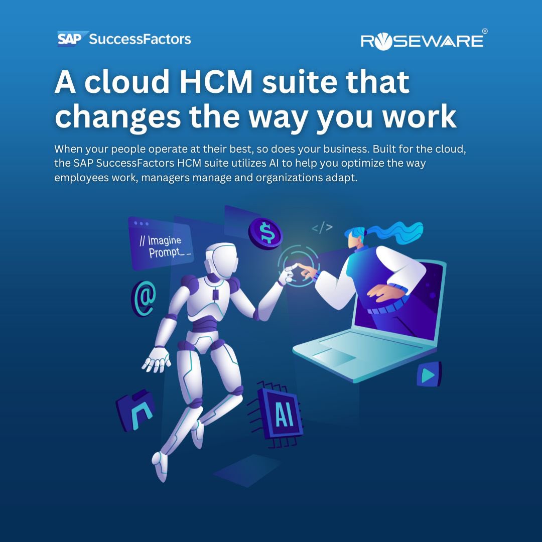 RoseWareCorp's tweet photo. Unlock the full potential of your workforce with 𝘁𝗵𝗲 𝗦𝗔𝗣 𝗦𝘂𝗰𝗰𝗲𝘀𝘀𝗙𝗮𝗰𝘁𝗼𝗿𝘀 𝗛𝗖𝗠 𝗦𝘂𝗶𝘁𝗲. 🌟
 🚀
To learn more, click here: https://t.co/boaOJvQYFV https://t.co/WZCy1FLEwU