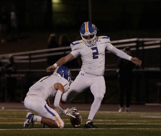 MahopacFB's tweet photo. CONGRATS @MahopacFB Class ‘25 ⁦@Kyle_Pinto2⁩ K/P for earning SOFCA “All-League” Class A North League &amp; “All-Conference” S1 Class A. 14-16 PAT, 7-10 FGs (44 long), 30 Punts w/ 32.2 yd average &amp; 13 Touchbacks! Kyle was a DIFFERENCE-MAKER as a “Combo K/P.” #PACFBProgram https://t.co/k3RXhAjhiy