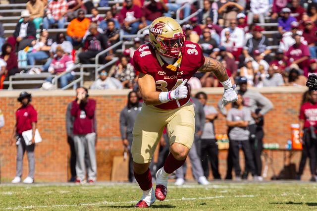 zachmckinnell's tweet image. Elon linebacker Marco Patierno announced he will enter the NCAA transfer portal with two years of eligibility remaining 

Patierno earned FCS Freshman All-American honors last season. In three seasons, Patierno has recorded 109 tackles, 7 TFLs, 1 sack, and 3 fumble recoveries