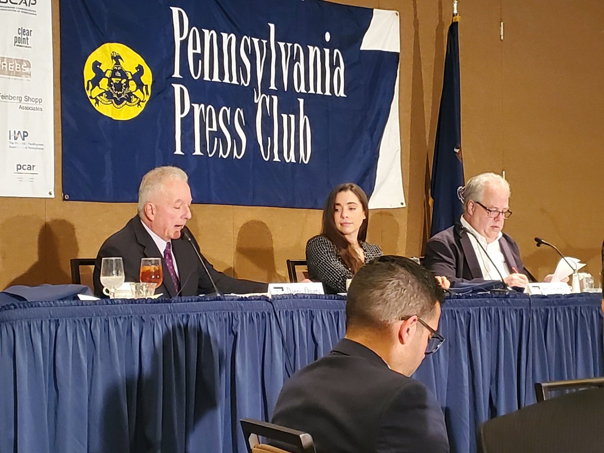 FSchertzer's tweet photo. LIVE NOW Watch @BritCrampsie @Eagle63 live at #PaPressClub on @pcntv https://t.co/C72MvnSldo