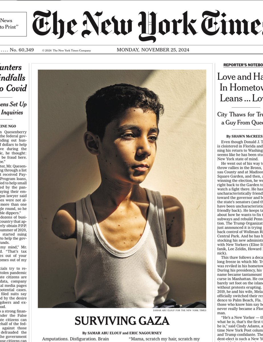 Die New York Times heute. Wann deutsche Zeitungen?