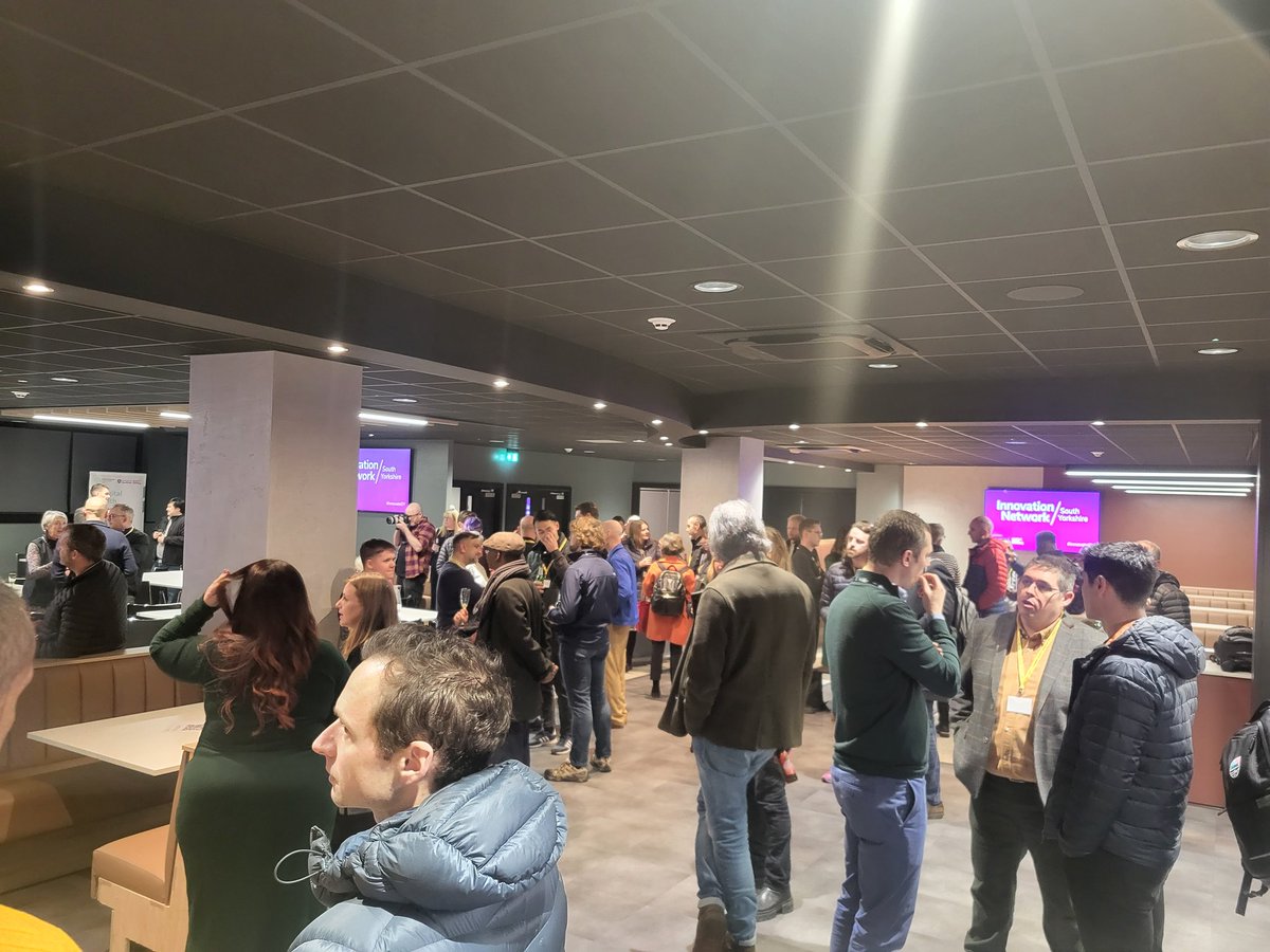 Wonderful to welcome innovators from across the region as we launch the £3m South Yorkshire Innovation Programme.

It may be a Monday evening - but you can feel the excitement as we await details of a Programme that will spark some amazing new partnerships.

More to come...