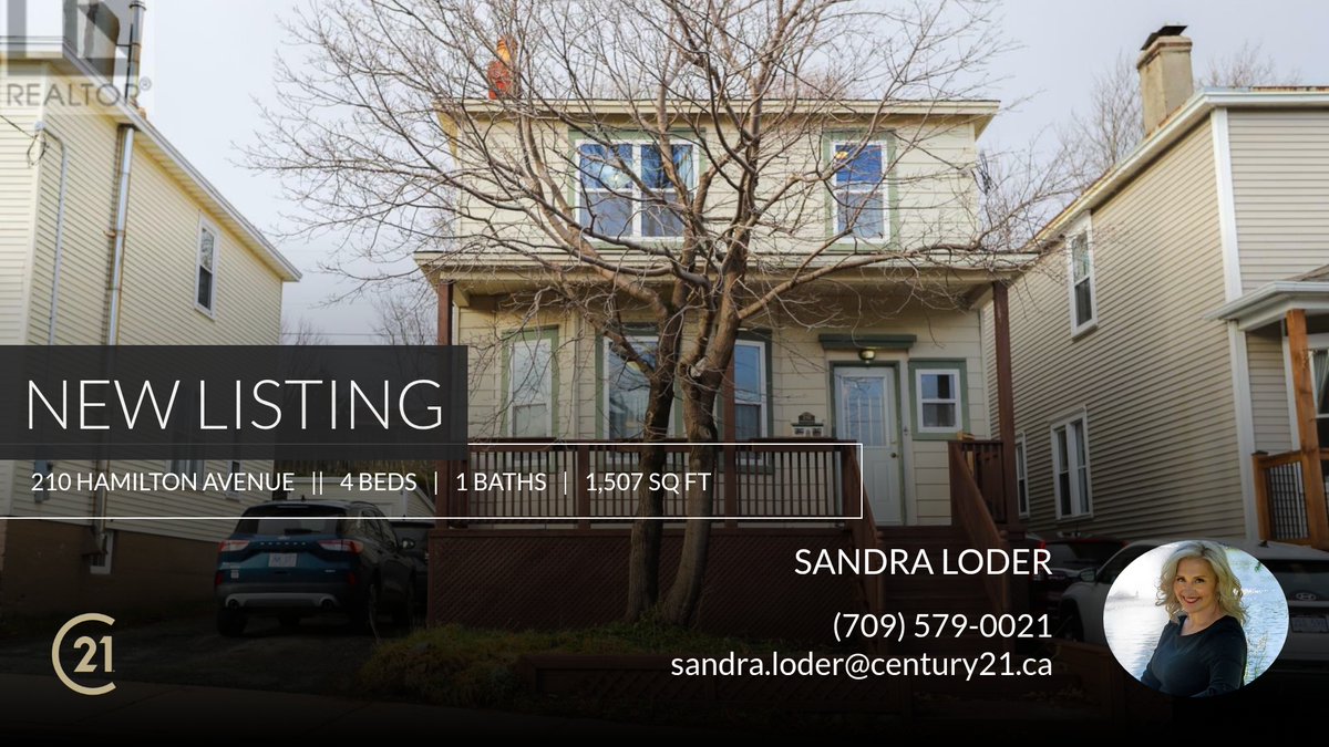 SandraLoder's tweet image. 📍 New Listing 📍 Take a look at this fantastic new property that just hit the market located at 210 Hamilton Avenue in St. John's. Reach out here or at (709) 579-0021 for more information!

Listed by Krista Trask

Sandra Loder | R... homeforsale.at/210_HAMILTON_A…