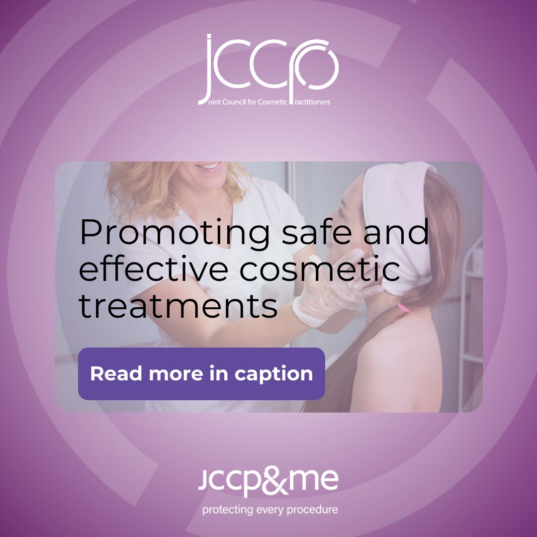 Safety first in aesthetics:

<a href="/jccpandme/">JCCP&me</a> connects the public to trusted practitioners.
<a href="/jointccp/">JCCP</a> makes sure professionals meet rigorous standards.

Together, we’re raising the bar for non-surgical treatments.   

#AestheticsSafety #JCCP #JCCPandme