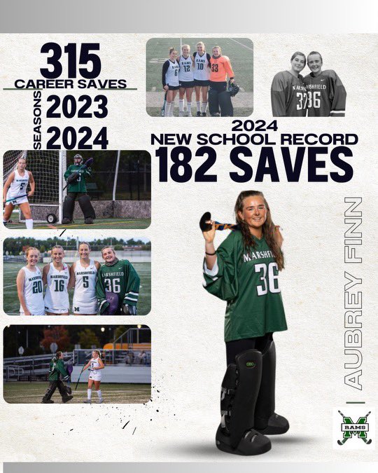 Honored to have ended my captainship with a great 2024 season! We grew together as a team throughout the year! I was lucky enough to have a successful season breaking the school saves record! Excited to see what my future brings with field hockey! 🏑