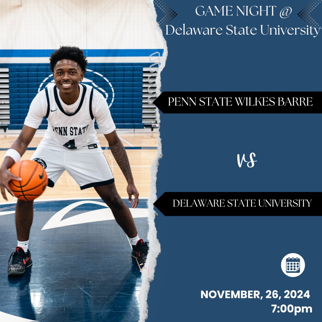 Men's basketball game Tuesday Night @Delaware State University 7pm
