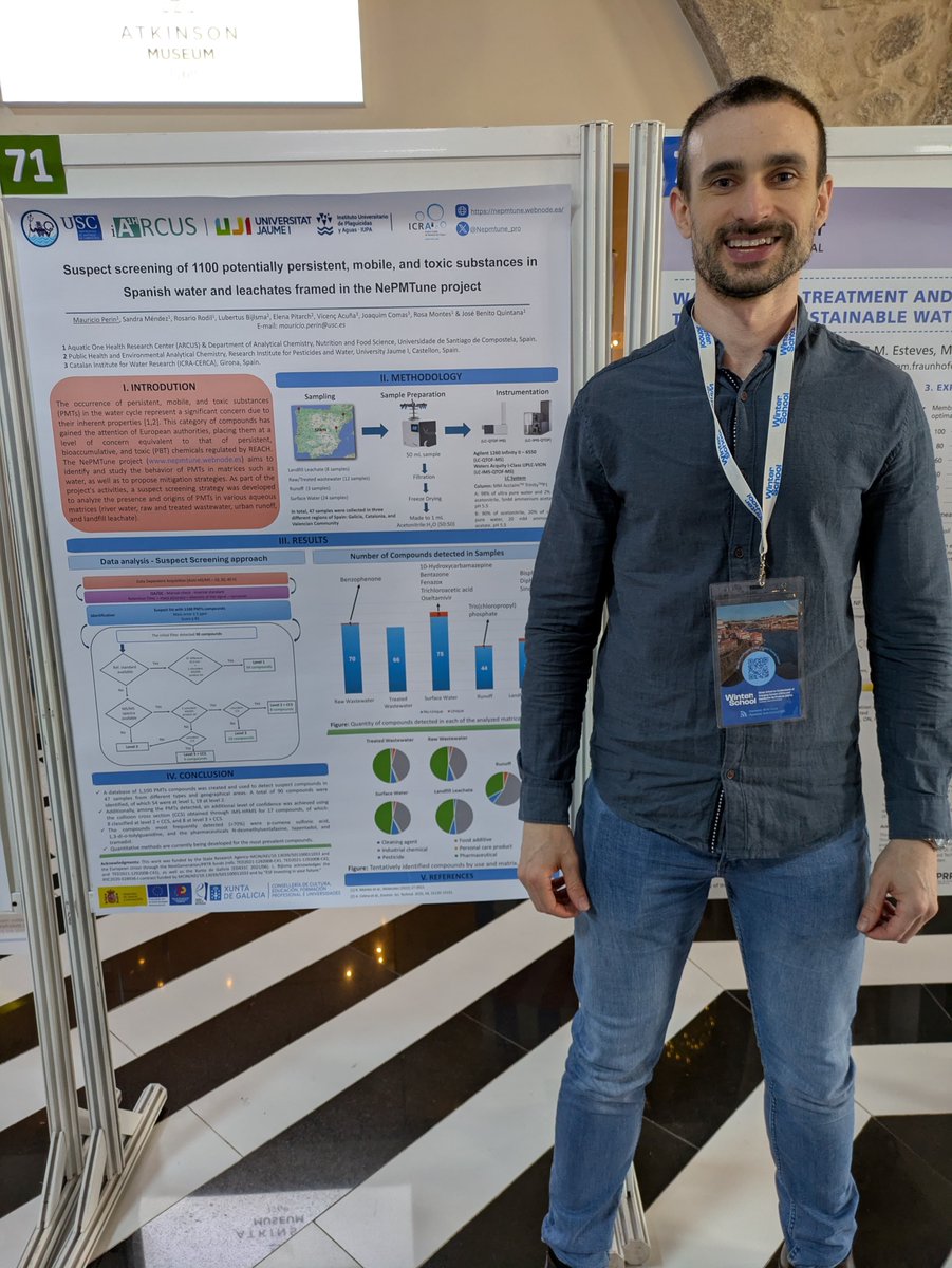 Our team in in Porto at the Winter School on CECs and DBPs, where Mauricio Perin from <a href="/UniversidadeUSC/">USC</a> presented the results of the screening campaing