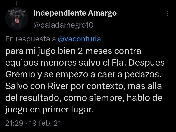 ComunidadROJA's tweet photo. @paladarnegro10 Me equivoqué, 2 meses bien jugó https://t.co/R63CEAPZ8F