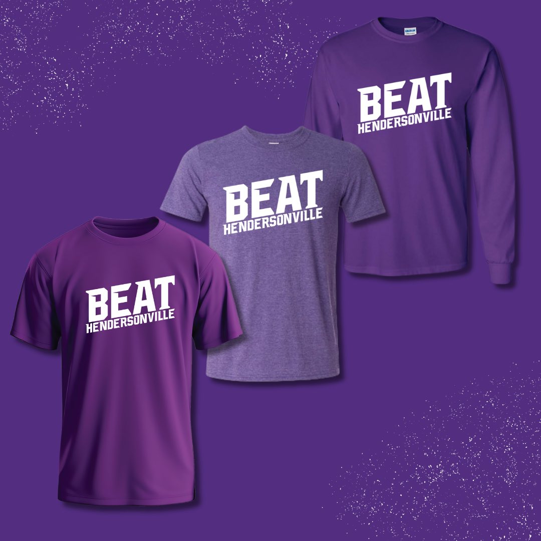 Help cheer on our Men's and Women's basketball teams as they take on Hendersonville tomorrow with our BEAT HENDERSONVILLE tshirts. 
Shirts are $10 for short sleeve, $15 for long sleeve.
They will be available for purchase in X-130 Today (11/25) and Tuesday (11/26) ONLY.