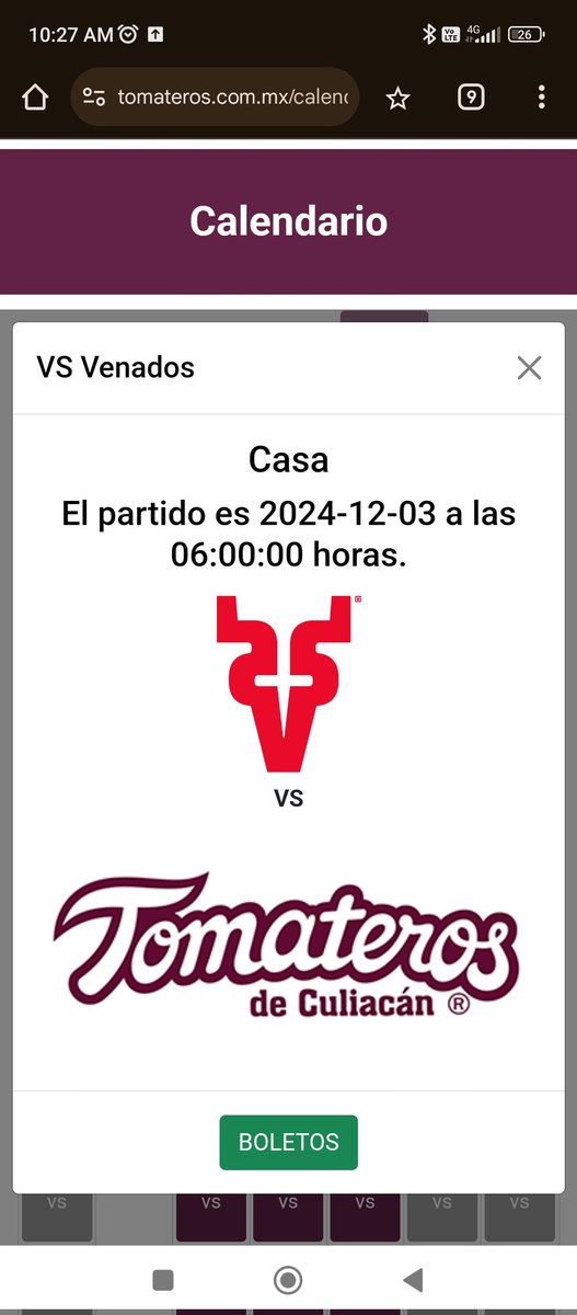 PiolinL's tweet photo. @clubtomateros ¿A qué hr inician juegos entre semana? Estoy seguro no son alas 06:00:00 horas https://t.co/A3fVY3KRcR
