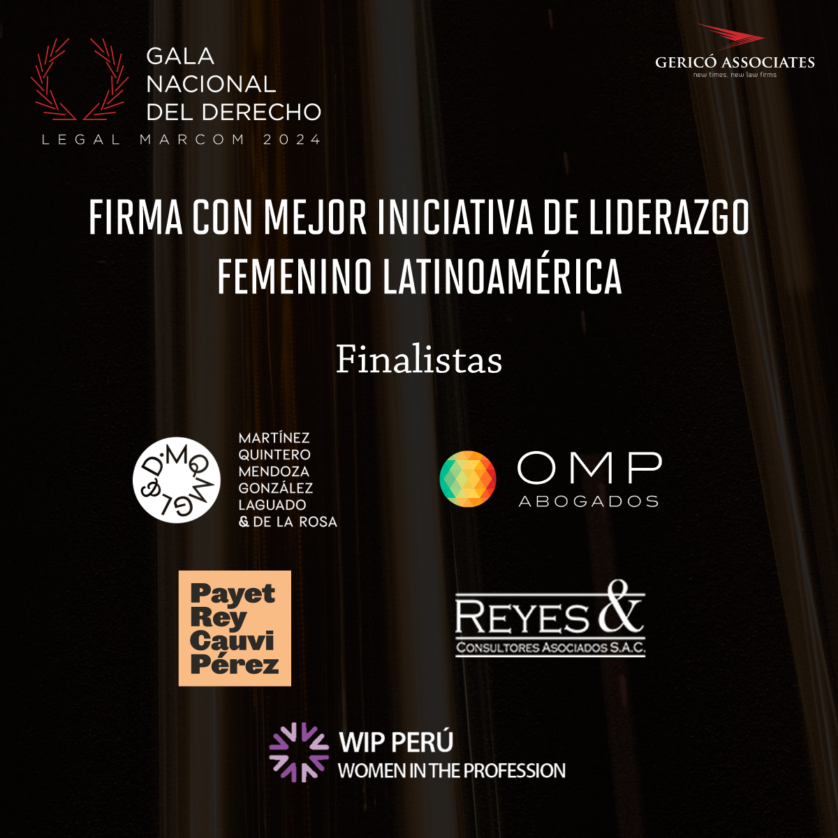 #LegalMarcom2024 📢 ¡El jurado ya ha deliberado!
Hoy tenemos el agrado de presentar a los 𝗳𝗶𝗻𝗮𝗹𝗶𝘀𝘁𝗮𝘀 de la categoría: Mejor Iniciativa de Liderazgo Femenino 💥

Adquiere tu entrada aquí: legalmarcom.com/entradas/