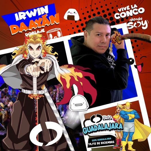 vivelaconco's tweet photo. ¡SABROSO! ¡Es hora del duelo! Porque la leyenda Irwin Daayán llega por primera vez a la ConCo este 14 y 15 de Diciembre.
Uno de los actores de voz más famosos, Irwin Daayán ha dado voz a una gigantezca cantidad de personajes. ¡No te lo puedes perder!
#ViveLaConCo #DondeSoy https://t.co/O4jJ0bvDud