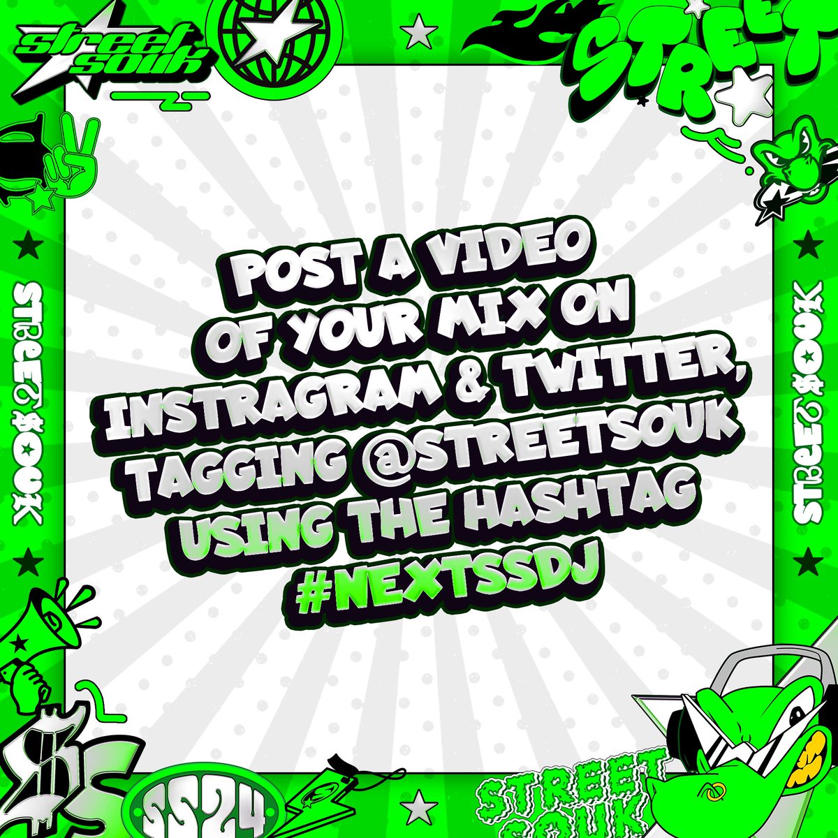 streetsouk's tweet photo. Calling all DJs‼️
Post your favourite mix to lock in with us. Tag us and use #NextSSDJ
Let’s rock⚡️ https://t.co/99mcxxXrv0