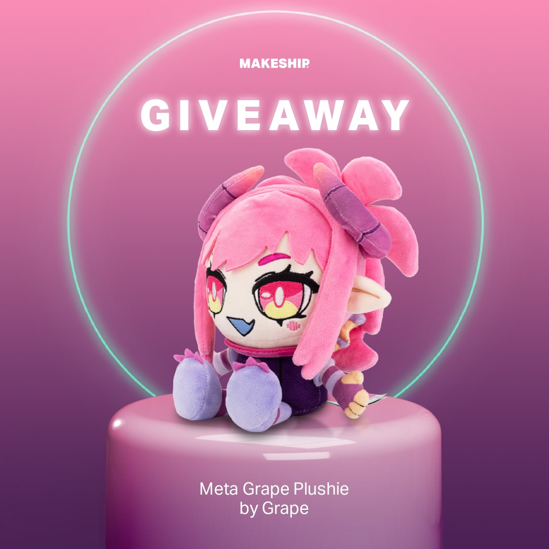 Grape ๐TOMBOY DRAGON๐ (@grapechann) on Twitter photo GAOGAO!! Now's your chance to win a free Meta Grape plushie ๐๐
Here's how to enter:
1. Follow
@makeship
&
<a href="/GrapeChann/">Grape ๐๐</a>
2. Retweet this post
Giveaway ends November 27. Winners will be randomly selected and contacted by
@makeship
Good luck! GAOGAO!! Now's your chance to win a free Meta Grape plushie ๐๐
Here's how to enter:
1. Follow
@makeship
&
<a href="/GrapeChann/">Grape ๐๐</a>
2. Retweet this post
Giveaway ends November 27. Winners will be randomly selected and contacted by
@makeship
Good luck!