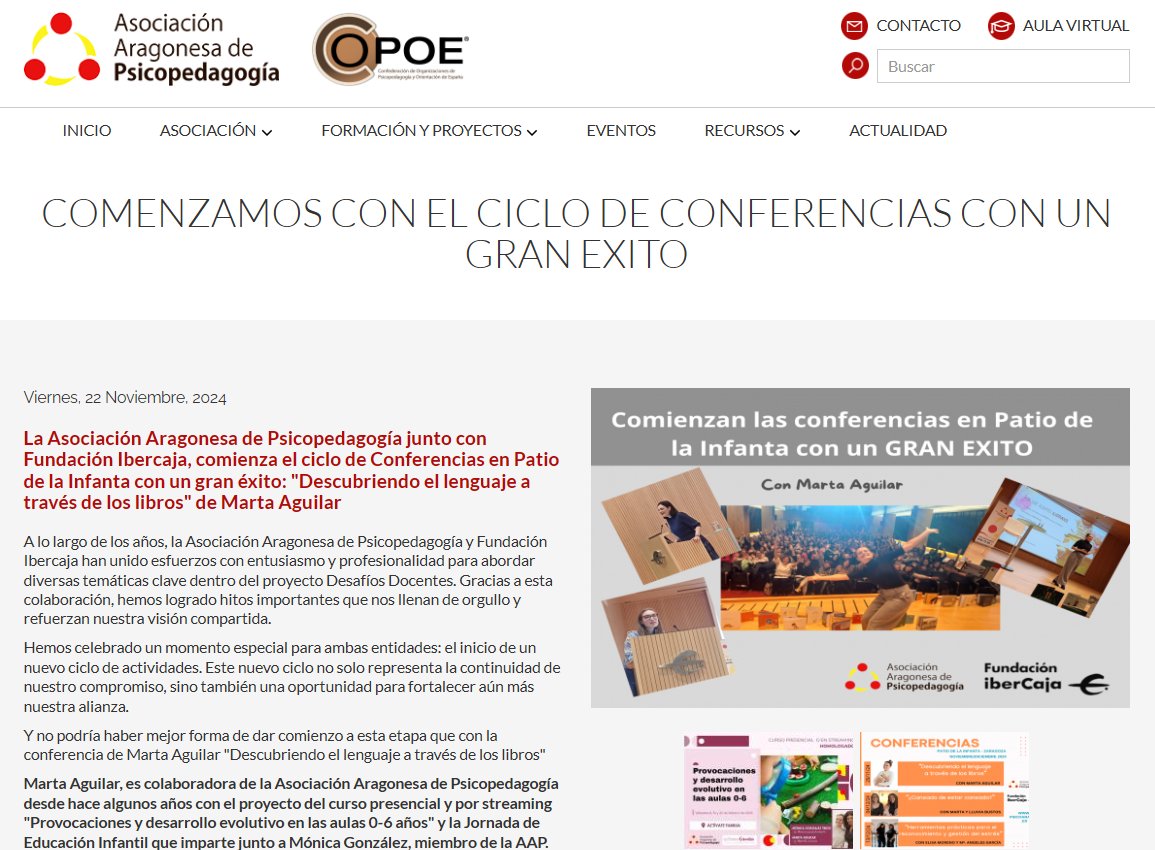 Asociación Aragonesa de Psicopedagogía tweet media