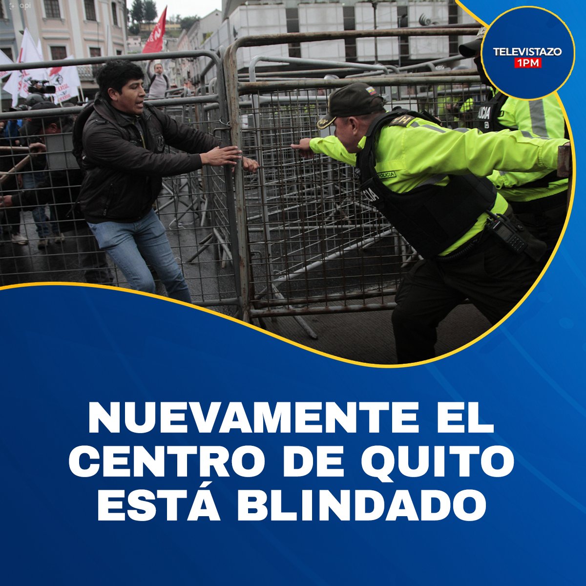 EcuavisaInforma's tweet photo. 🔴 #ENVIVO | Otra vez el centro de Quito está blindado por 1 574 policías por la marcha de las mujeres, esta vez en el Día de la Eliminación de la Violencia.

Mira #Televistazo ▶️ en https://t.co/ZQflzmwrgt https://t.co/AonJTSuiOw