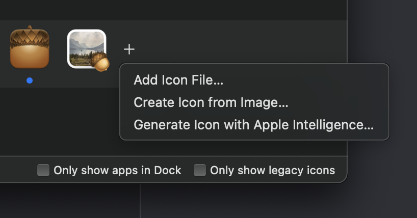 replacicon's tweet photo. Exploring integrating Apple Intelligence + Replacicon so you can always generate a unique icon if no other options suffice.

#macos #customization #appleintelligence https://t.co/p9j4OyrDaQ