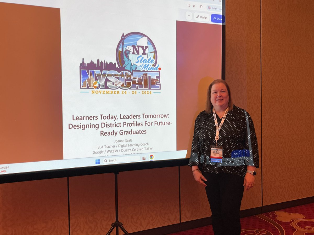 Joanne Seale (@joanneseale27) on Twitter photo One of two presentations done! Had a great time representing <a href="/HPS_Eagles/">Hauppauge Schools</a> at #NYSCATE24 and talking about the ways to solve the digital divides using <a href="/GetSchoolAI/">SchoolAI</a> <a href="/wakelet/">Wakelet 💙</a> <a href="/canva/">Canva</a> <a href="/quizizz/">Quizizz (now Wayground)</a> and <a href="/briskteaching/">Brisk Teaching ➡️ ISTE #2654</a> <a href="/dmurph88/">Dr. Murphy</a> <a href="/tmccarthy5210/">Tim McCarthy</a> <a href="/lesliebrophy/">Leslie Brophy</a> <a href="/beckerphysics/">Briana Becker</a> One of two presentations done! Had a great time representing <a href="/HPS_Eagles/">Hauppauge Schools</a> at #NYSCATE24 and talking about the ways to solve the digital divides using <a href="/GetSchoolAI/">SchoolAI</a> <a href="/wakelet/">Wakelet 💙</a> <a href="/canva/">Canva</a> <a href="/quizizz/">Quizizz (now Wayground)</a> and <a href="/briskteaching/">Brisk Teaching ➡️ ISTE #2654</a> <a href="/dmurph88/">Dr. Murphy</a> <a href="/tmccarthy5210/">Tim McCarthy</a> <a href="/lesliebrophy/">Leslie Brophy</a> <a href="/beckerphysics/">Briana Becker</a>