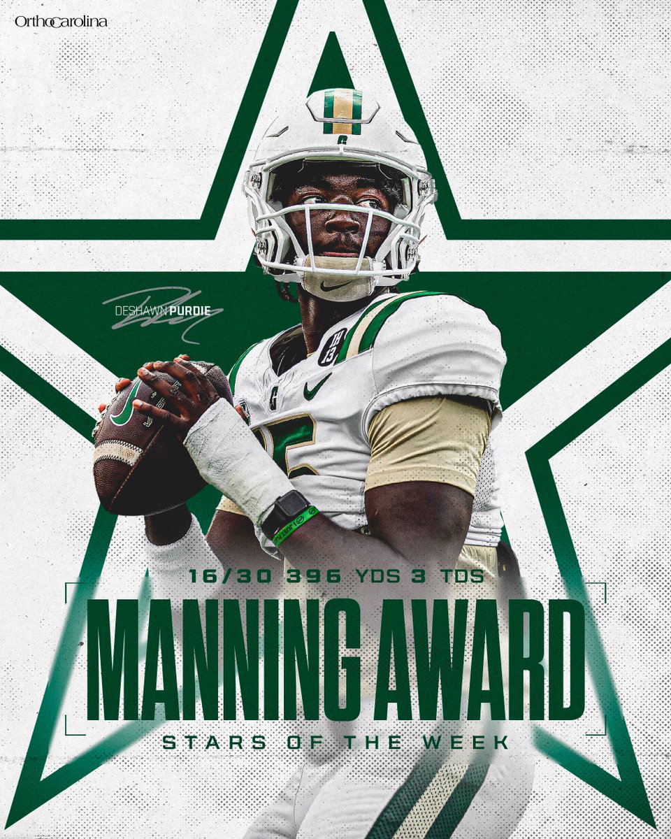 Charlotte Football (@charlotteftbl) on Twitter photo Vote for <a href="/Dpurdie0/">Deshawn Purdie</a> for <a href="/ManningAward/">Manning Award</a>
Star of the Week!
#GoldStandard⛏️ x #ManningAward
🗳️ » clt49e.rs/4fGKPGt Vote for <a href="/Dpurdie0/">Deshawn Purdie</a> for <a href="/ManningAward/">Manning Award</a>
Star of the Week!
#GoldStandard⛏️ x #ManningAward
🗳️ » clt49e.rs/4fGKPGt