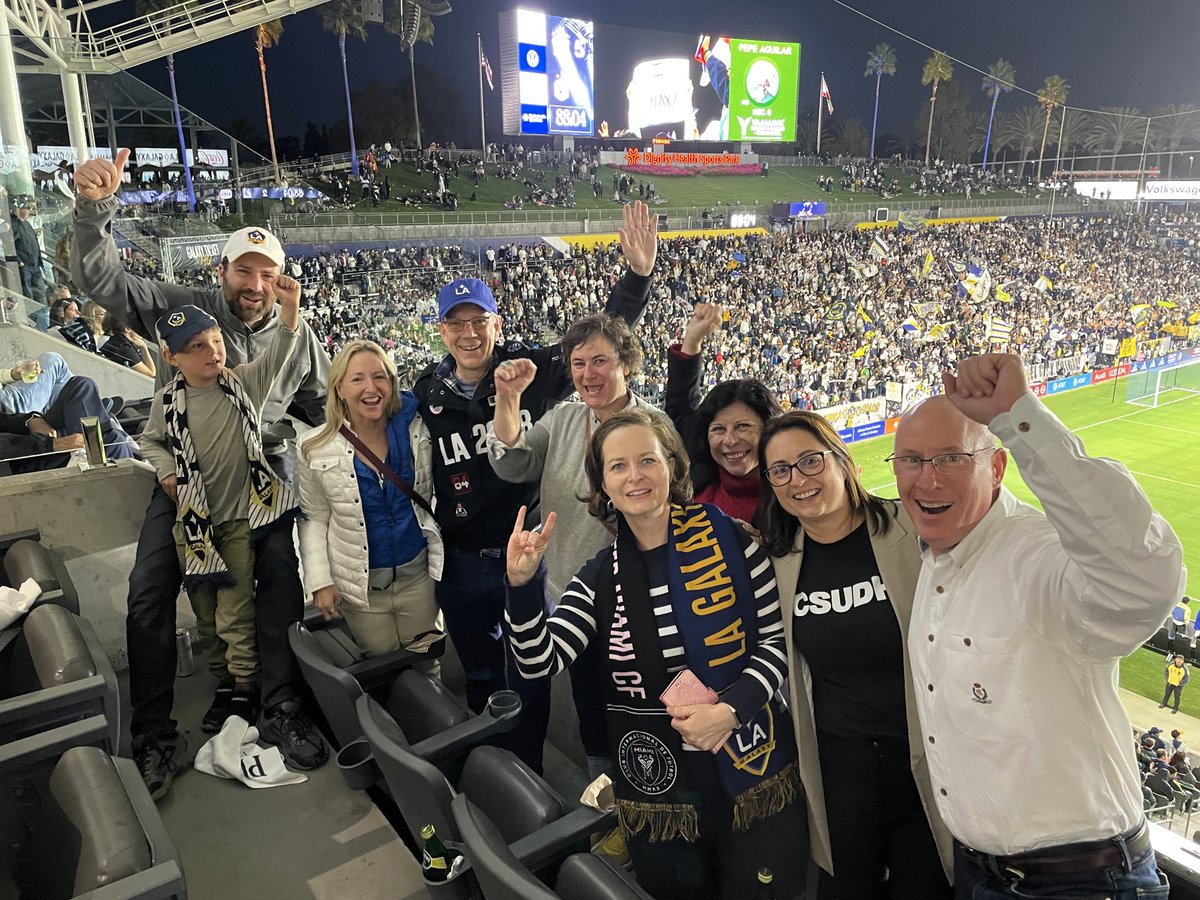 CommunityCsudh's tweet image. Toro Nation was fired up at the LA Galaxy blowout playoff win! @DominguezHills hosted @BenAllenCA and his ready-for-primetime son along with other distinguished guests. @CSUDHPrezParham