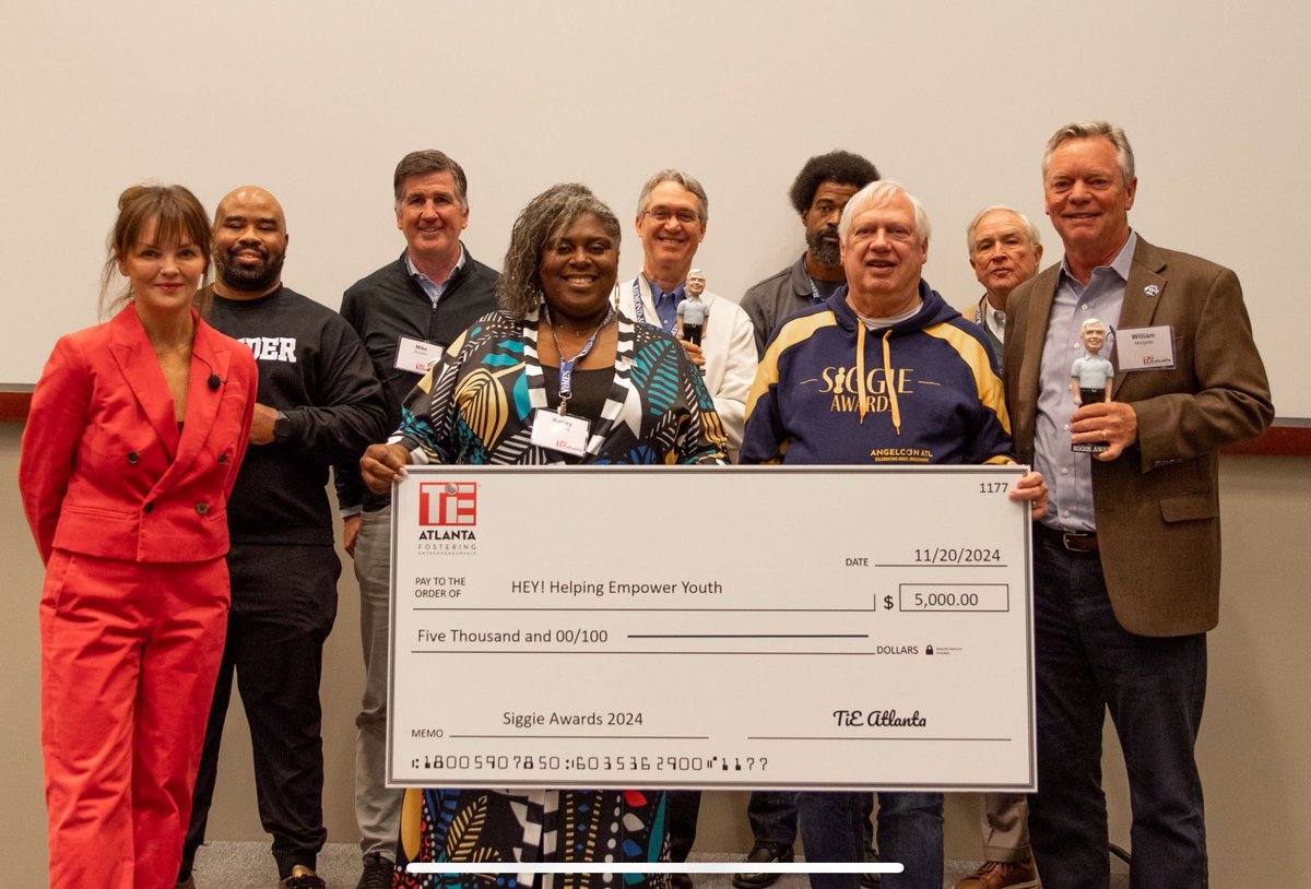 I had a great time at <a href="/tieatlanta/">TiE Atlanta</a>'s annual #SiggieAwards last week, celebrating some of Atlanta’s top early-stage #startup investors. Their dedication to impactful innovation is truly inspiring.

And it was amazing watching <a href="/tami__mcqueen/">Tami McQueen</a> kill it as their event emcee! 👏🏼 #tech