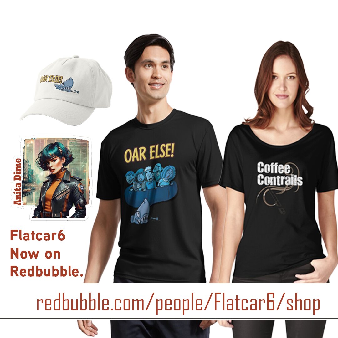 flatcar6's tweet image. Merch now available for @AnitaDime, Oar Else!, or @CoffeeContrails. Order now during Redbubble's holidays sales! redbubble.com/people/Flatcar6

#HolidayShopping #GamingCommunity #cardgames #podcast #geeksforgeeks #boardgamegeeks #OarElse #AnitaDime #CoffeeContrails #audioadventures