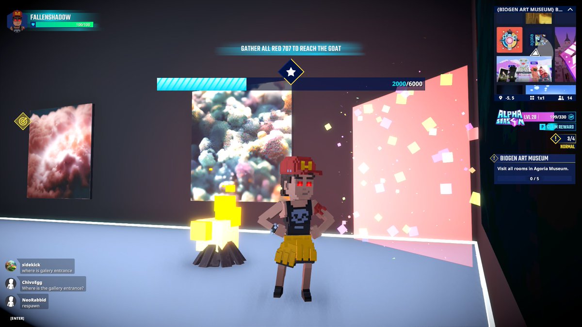 Entering the Gallery Room at the BioGen Art Museum in <a href="/TheSandboxGame/">The Sandbox</a>. Get ready for a mind-bending fusion of art and science! 🧬🎨 <a href="/agoriamusic/">{agoria}</a> register-landings.sandbox.game/alphaseason4-s… #TheSandbox #AlphaSeason4 #AS4SocialChallenge