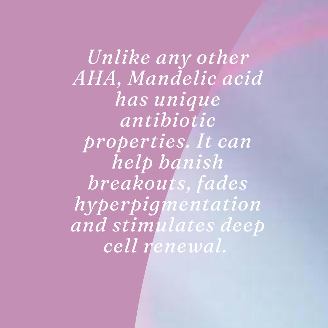 IshtarUK's tweet image. What  do you need to know about Mandelic acid? How is it different from  physical exfoliants? How is it different from other Alpha-Hydroxy acids?  Who is it suitable for? #mandelicacid #alphahydroxyacid #Exfoliation #ishtarskincare #hyperpigmentation #blemishes #oilyskincare