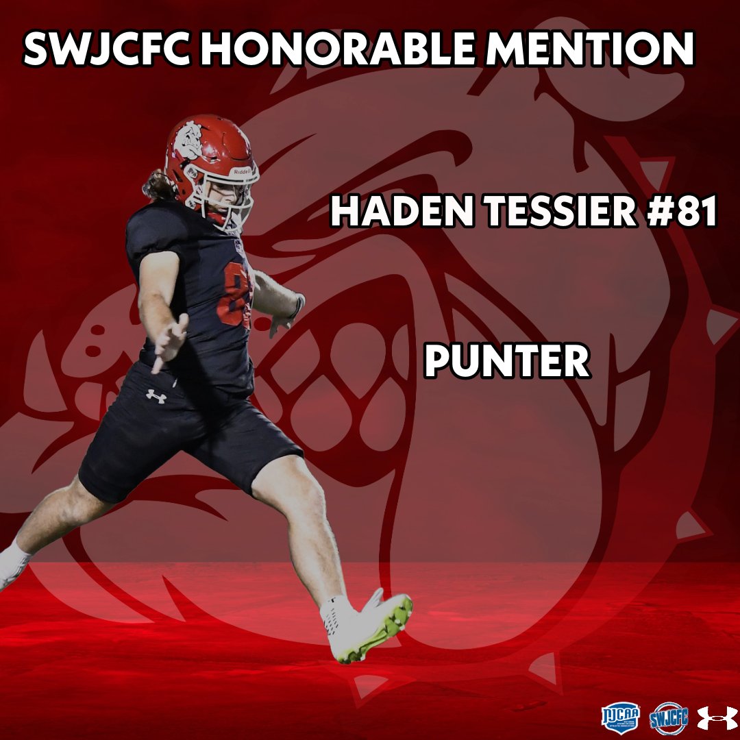 Navarro Football (@ncdawgpound) on Twitter photo SWJCFC HONORABLE MENTION PUNTER, HADEN TESSIER‼️ #Together🐶🐾 #RepNC #GoDawgs <a href="/HadenTessier/">Haden Tessier</a> SWJCFC HONORABLE MENTION PUNTER, HADEN TESSIER‼️ #Together🐶🐾 #RepNC #GoDawgs <a href="/HadenTessier/">Haden Tessier</a>
