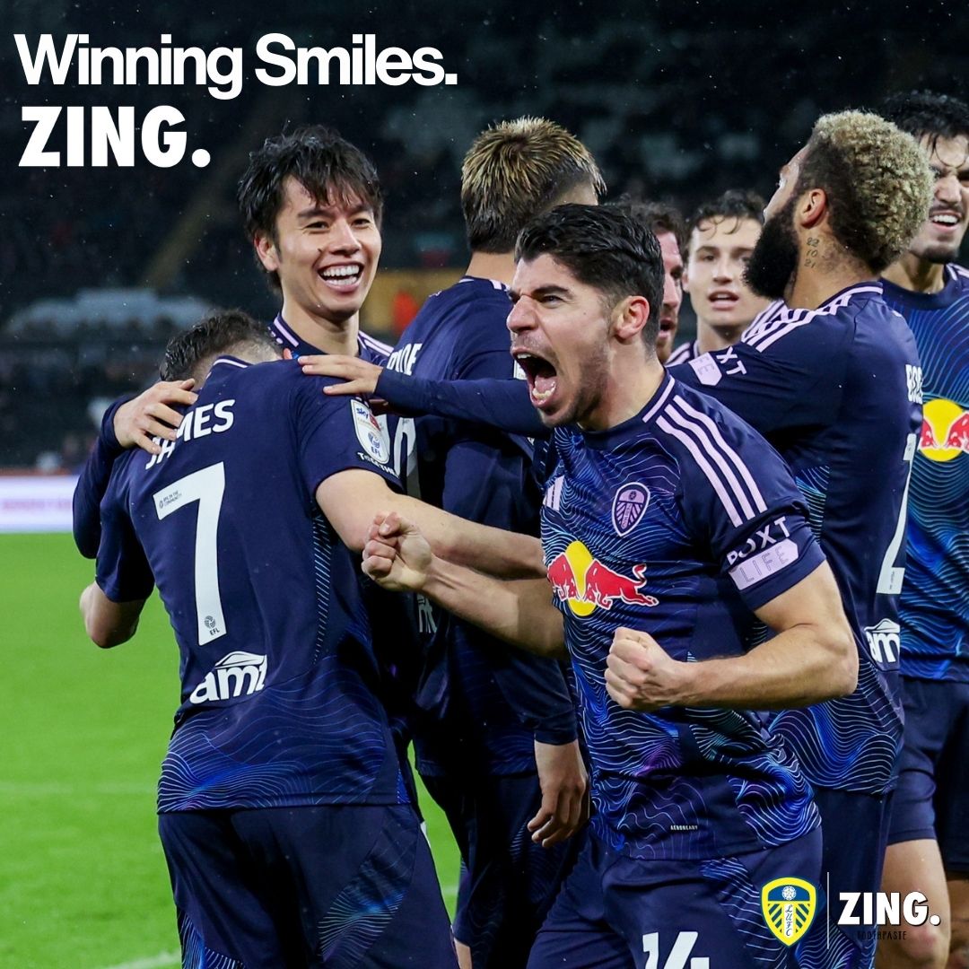 ZING_Toothpaste's tweet photo. Seven-goal thriller, last minute winner, all smiles!

@ZING_Toothpaste x @LUFC https://t.co/2wNBRoLOsX