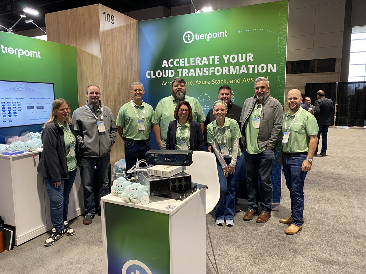 tierpoint's tweet image. The TierPoint team had a great time at #MSIgnite talking all things @Microsoft Azure Stack! Thank you to all who stopped by to chat with us! Connect with us to learn more: bit.ly/3zRx4FC #Azure #AzureStack #AzureLocal #Cloud