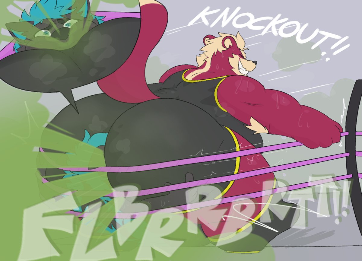 rofakuro's tweet photo. comm for @RedZepSkunk 
hes undefeated for a reason 😨 https://t.co/VTr50yHpIh