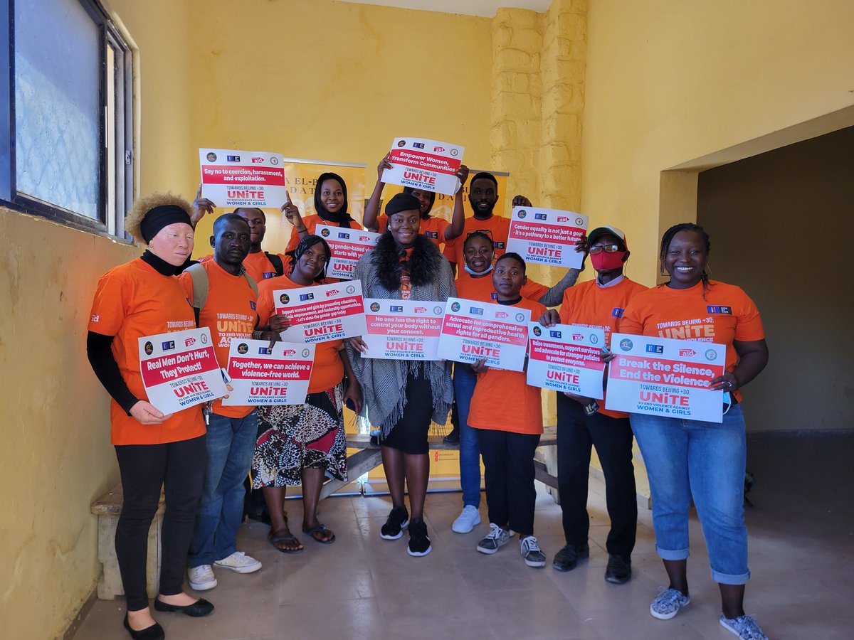drisaelbubafund's tweet photo. The Dr. ISA El-Buba Foundation today joined the rest of the world to march against Gender injustice as part of the activities to mark the 16 days of activism against Gender based violence. https://t.co/eZSe1qhWpC