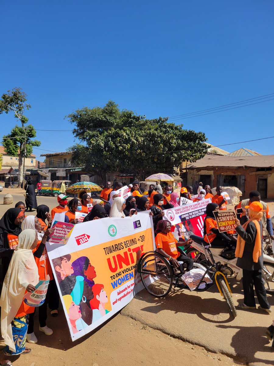 drisaelbubafund's tweet photo. The Dr. ISA El-Buba Foundation today joined the rest of the world to march against Gender injustice as part of the activities to mark the 16 days of activism against Gender based violence. https://t.co/eZSe1qhWpC