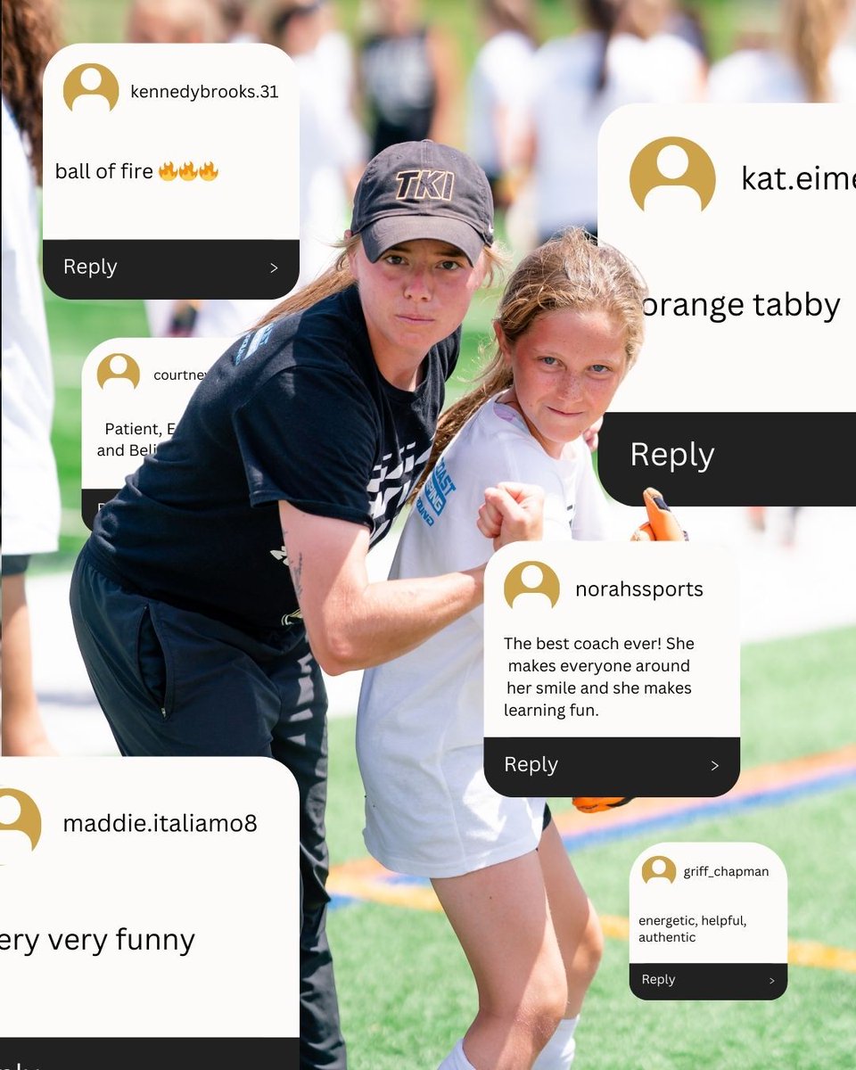We decided to ask you guys how you would describe Coach Tori, and you guys DELIVERED 💬 #GKCoach