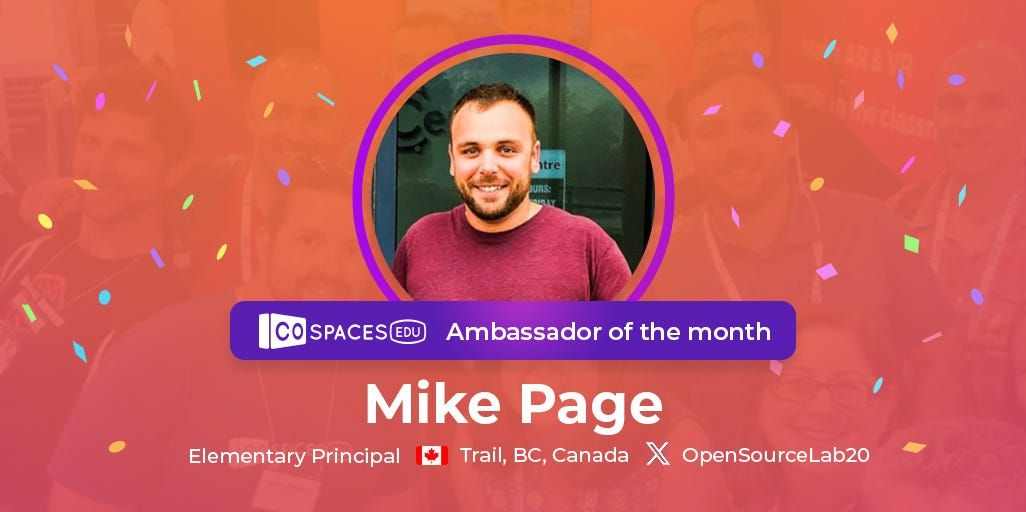 Have you read our celebratory feature with Mike Page yet? Mike cultivates a growth mindset in his students with creative and engaging projects. 👏 Check out his amazing work and see how he’s transforming learning with CoSpaces Edu! 🌟 buff.ly/40ieaSM 👈 <a href="/OpenSourceLab20/">Open Source Lab</a>✨