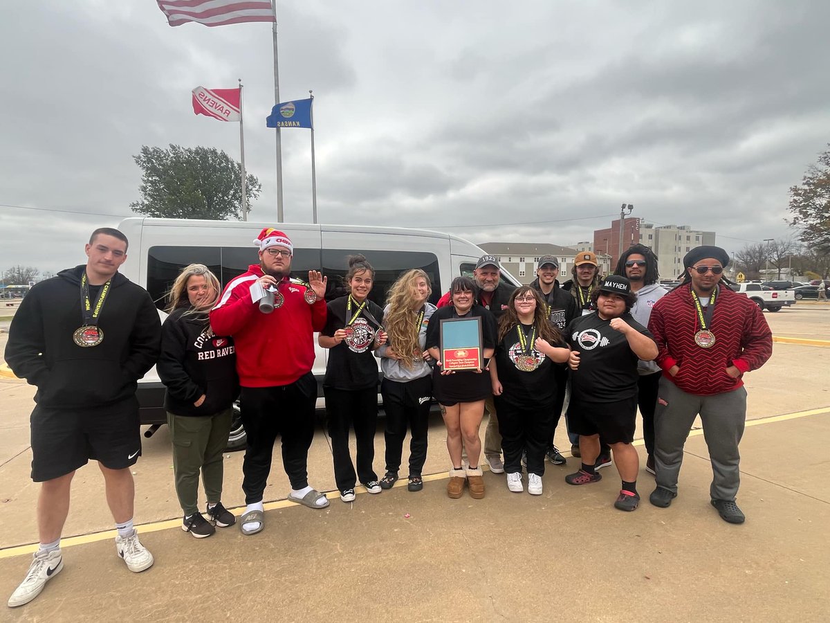 cccredravens's tweet photo. 🏋️♂️🏋️♀️CCC Powerlifting Team are Collegiate World Champions! 🏆
Our Men’s and Women’s Powerlifting teams combined brought home the title, showcasing incredible strength and determination.
Please congratulate these outstanding athletes when you see them on campus! 🎉💪
#RavenStrong https://t.co/EPWd5LfhCi