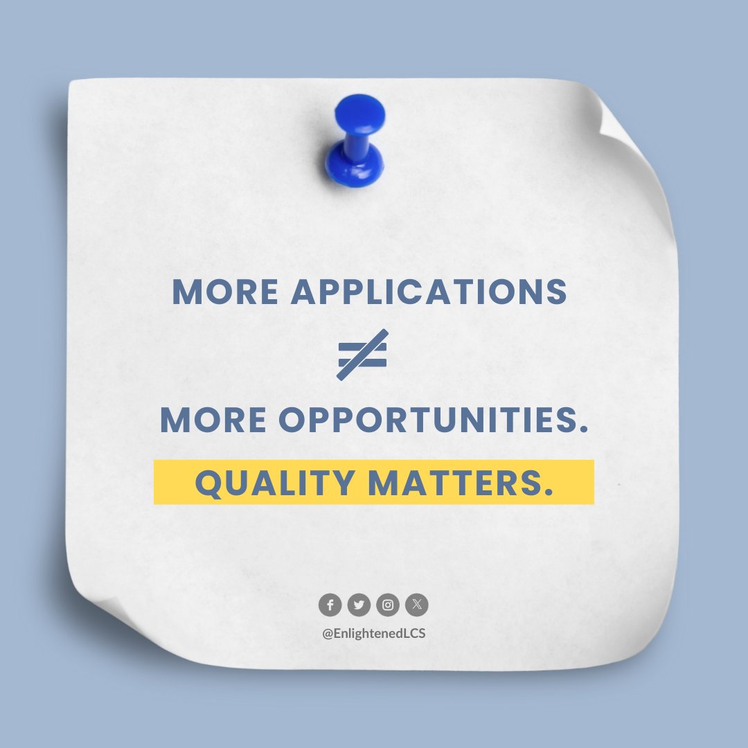 Enlightenedlcs's tweet image. Sending 100 generic applications doesn’t equal more opportunities. Quality and accuracy matter. With Hired Lite by Enlightened, let’s help you stand out where it counts: elcs.info/hiredlite
#careers #job #opentowork #jobapplications #jobsearch #work #careerhelp