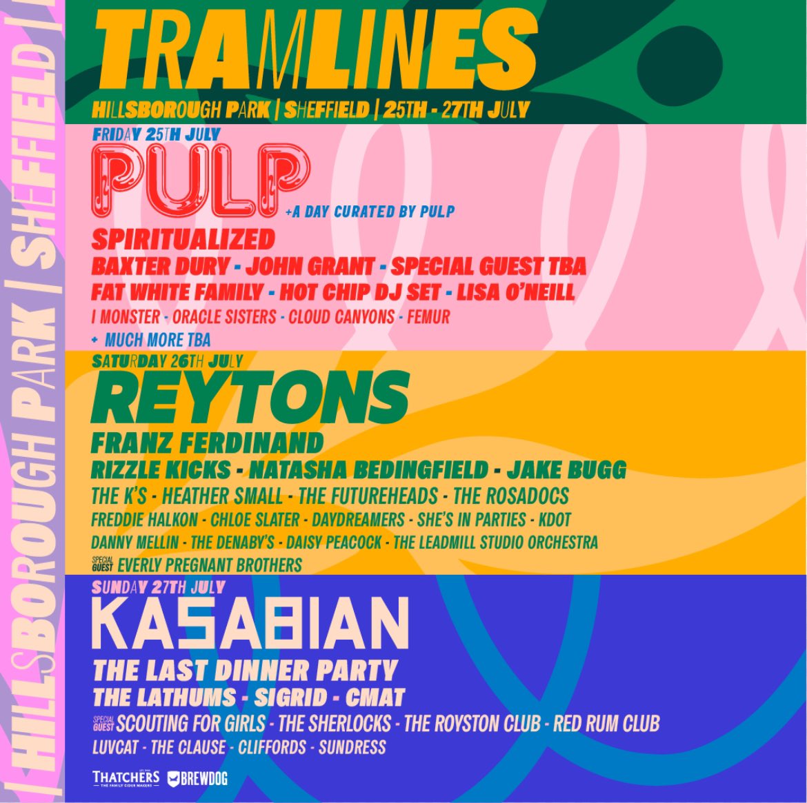 The Futureheads (@thefutureheads) on Twitter photo Please to be heading back to <a href="/tramlines/">Tramlines Festival</a> next summer.
Pre-sale from Thursday at 6pm! tramlines.org.uk/presale Please to be heading back to <a href="/tramlines/">Tramlines Festival</a> next summer.
Pre-sale from Thursday at 6pm! tramlines.org.uk/presale