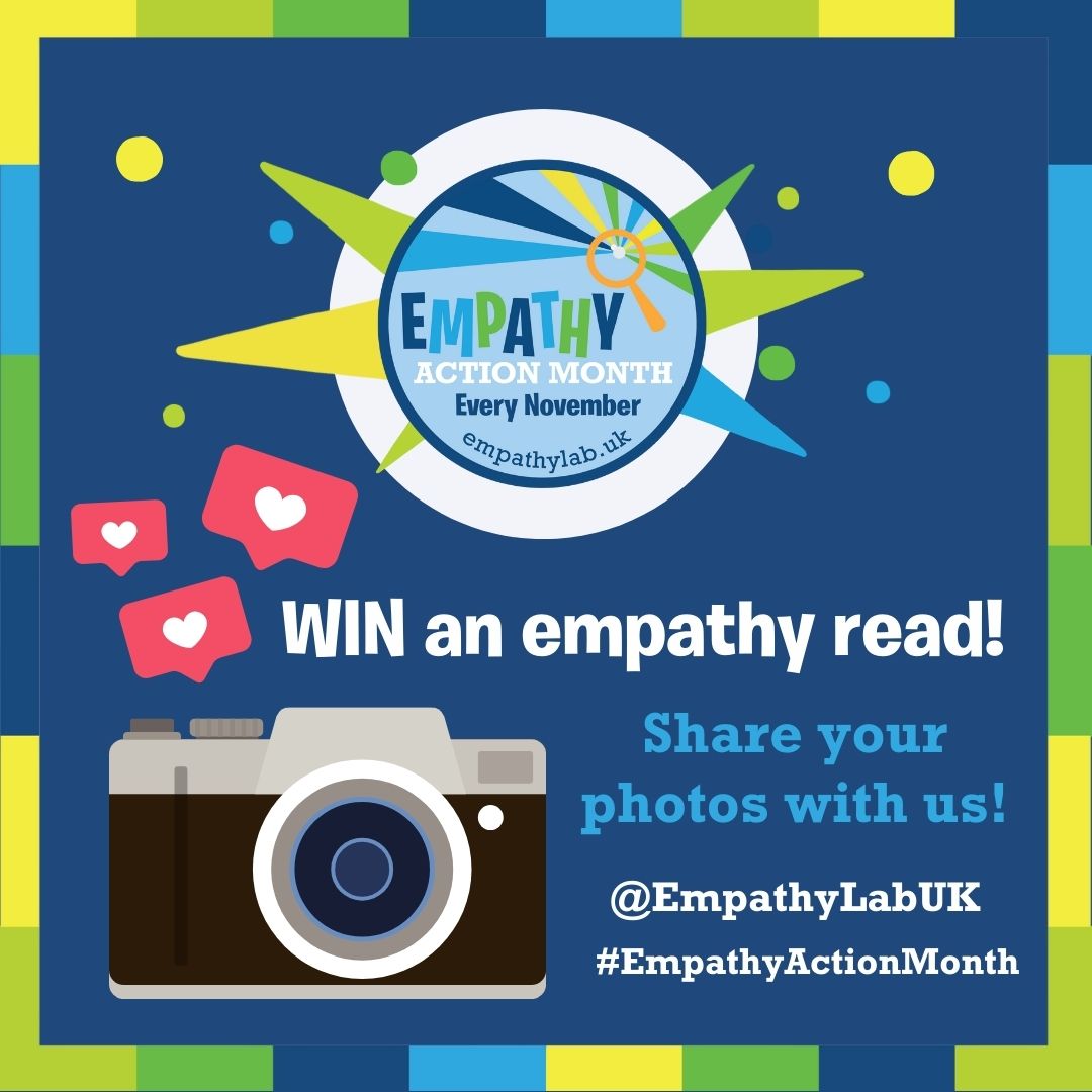 EmpathyLabUK (@empathylabuk) on Twitter photo This week is your last chance to share how you’re getting involved in #EmpathyActionMonth safely on social media! Tag <a href="/EmpathyLabUK/">EmpathyLabUK</a> - our FIVE favourite photos at the end of the week will win a book from the Read for Empathy collection! This week is your last chance to share how you’re getting involved in #EmpathyActionMonth safely on social media! Tag <a href="/EmpathyLabUK/">EmpathyLabUK</a> - our FIVE favourite photos at the end of the week will win a book from the Read for Empathy collection!