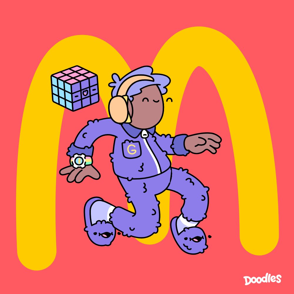 web3_wizzy's tweet image. I&apos;m lovin it

#Doodles #web3 #McDonalds