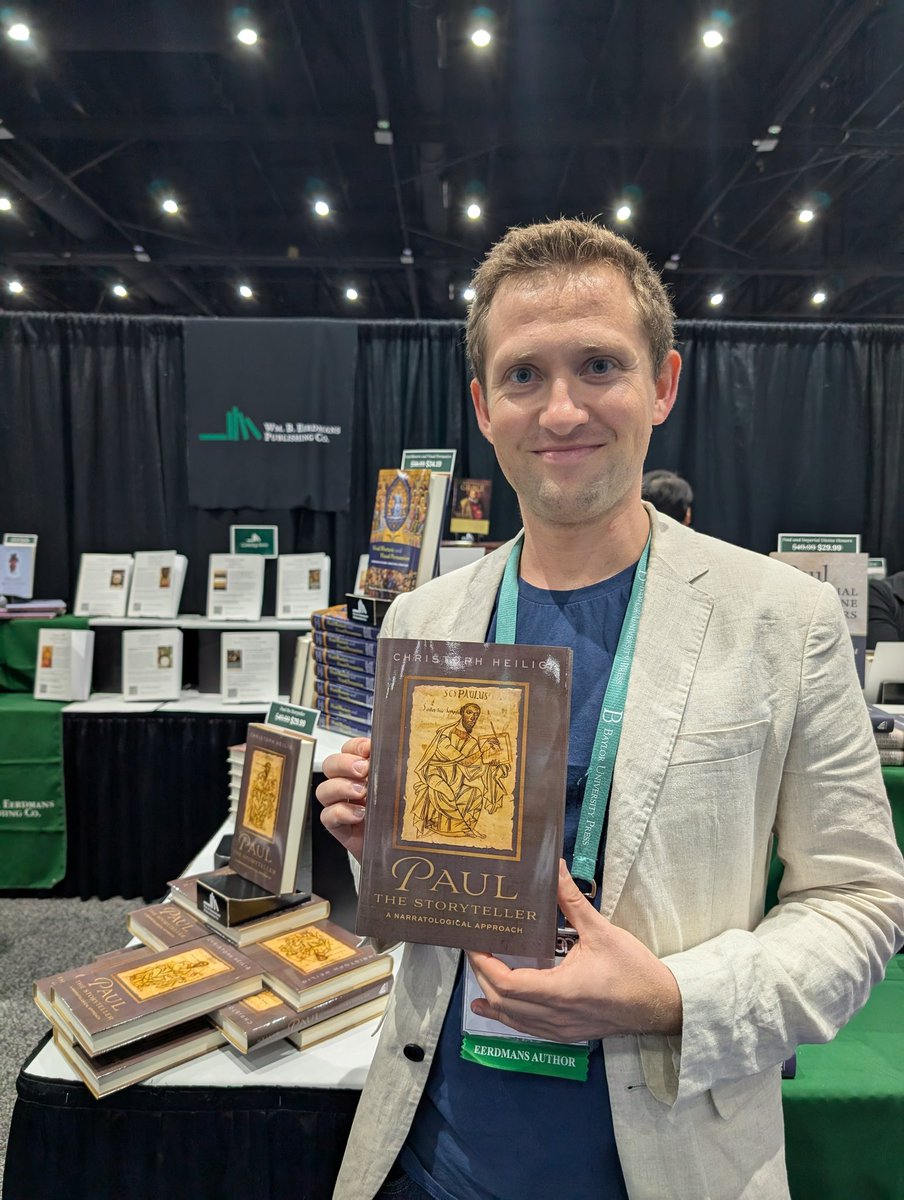 jenniferguo's tweet image. Spotted @ChristophHeilig with his new book at the @eerdmansbooks booth #SBLAAR24