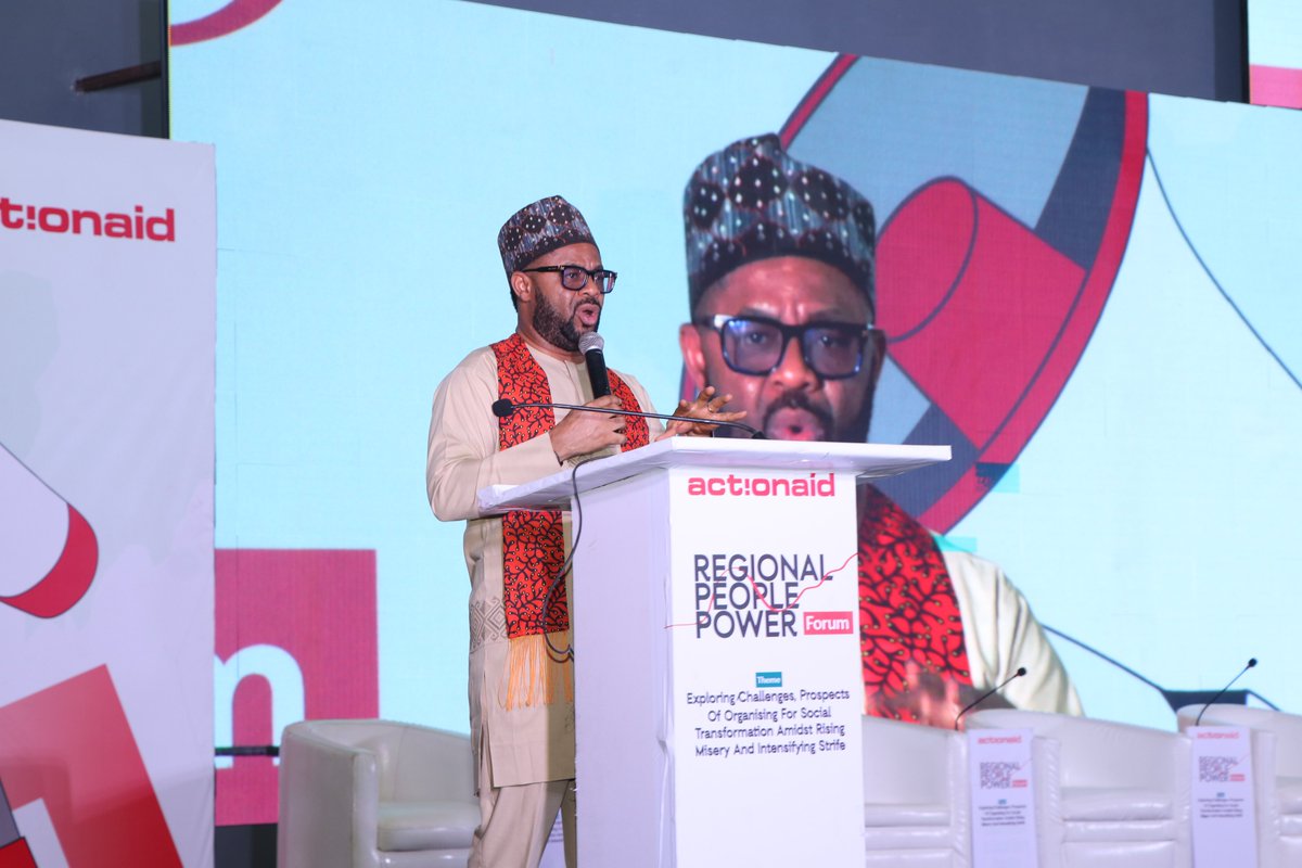 ActionAidNG's tweet photo. @AndrewMamedu's powerful welcome message ignited the participants of the Regional People Power Forum #RPPF, inspiring a shared sense of purpose and urgency. 

He emphasised the need for Africa to unite and drive social change, acknowledging West Africa's daunting challenges. https://t.co/8hSu9b9U8r
